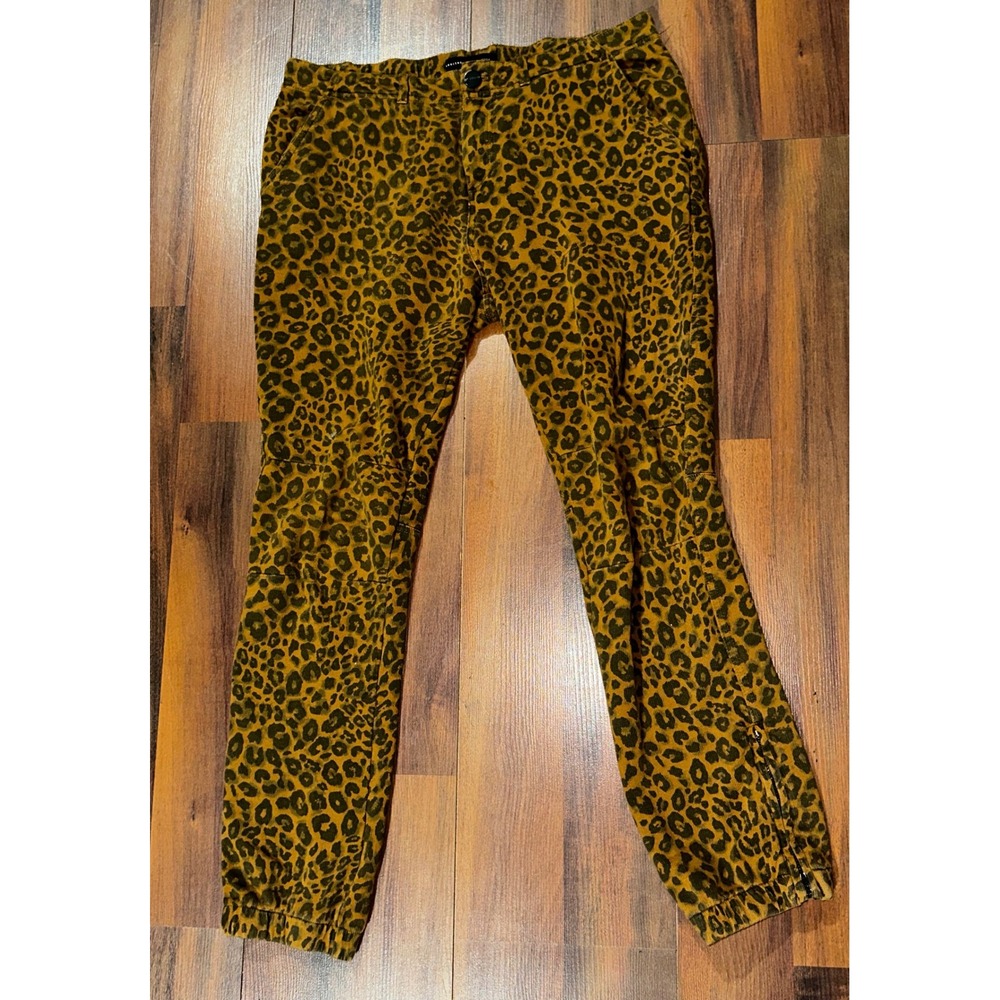 Sanctuary x Anthropologie Leopard Print Jogger Pants Womens Medium‎